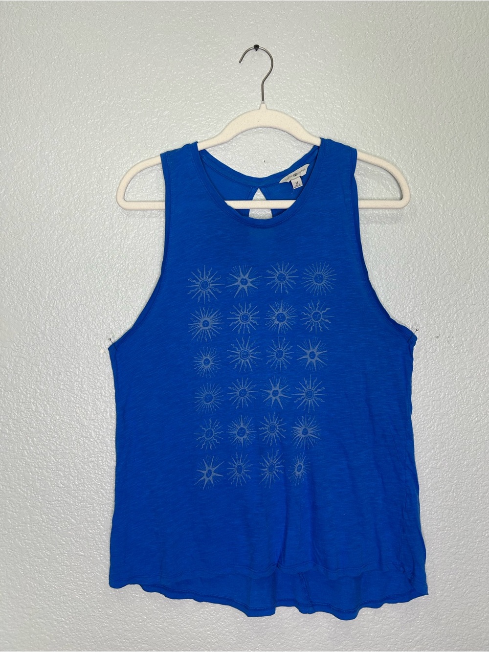 Women's Blue Sunburst Graphic Tank Top